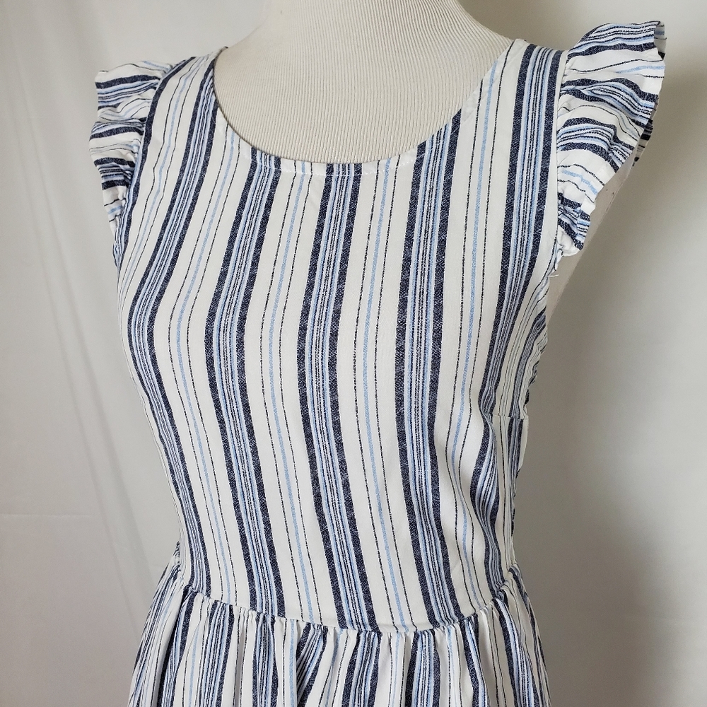 Love Fire women's blue striped sundress